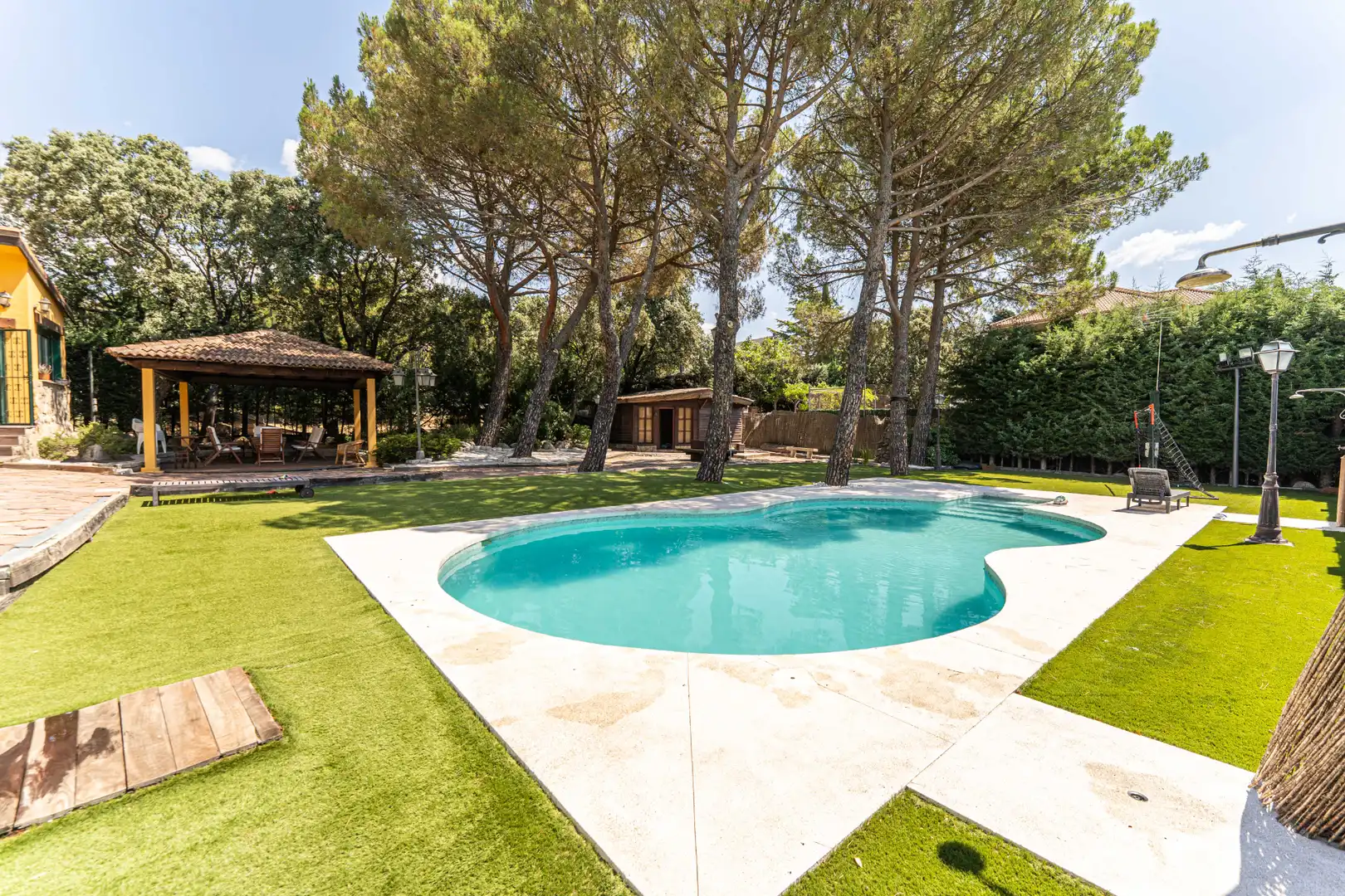 Piscina de Casa o xalet en venda en Alpedrete amb Calefacció, Jardí privat i Terrassa