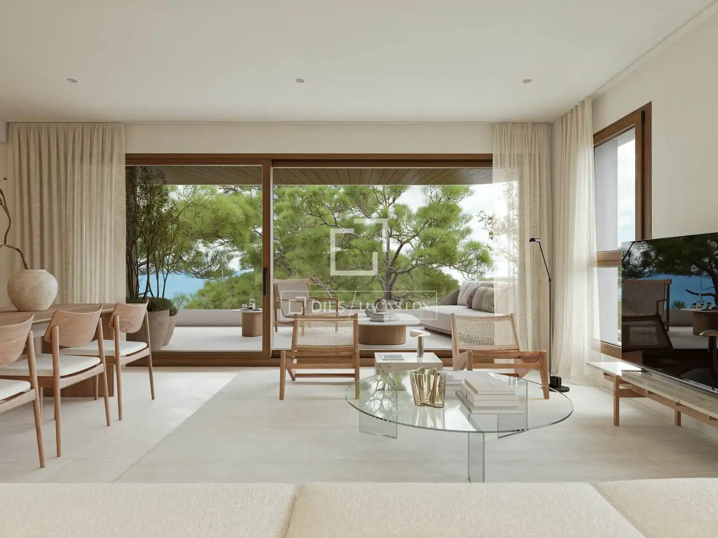 Living room of Flat for sale in Benicasim / Benicàssim  with Air Conditioner, Private garden and Terrace