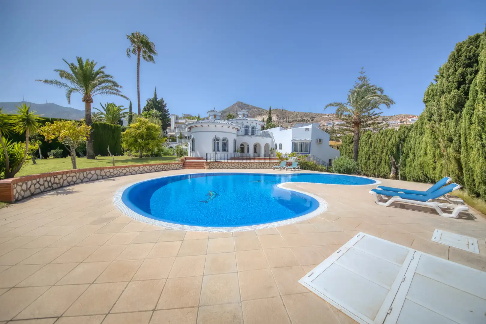 Garden of Houses for sale in Benalmádena  with Air Conditioner, Private garden and Parquet flooring
