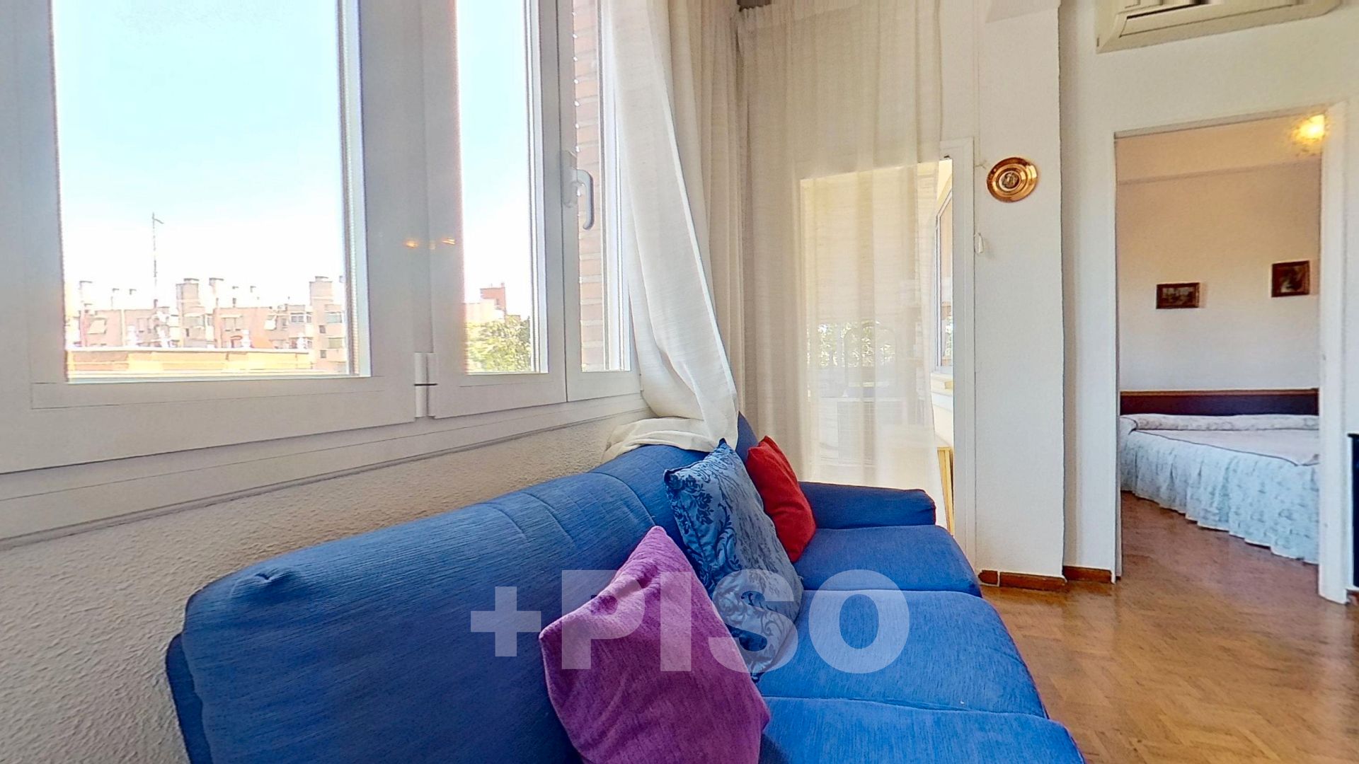Bedroom of Flat for sale in  Madrid Capital  with Air Conditioner, Heating and Parquet flooring