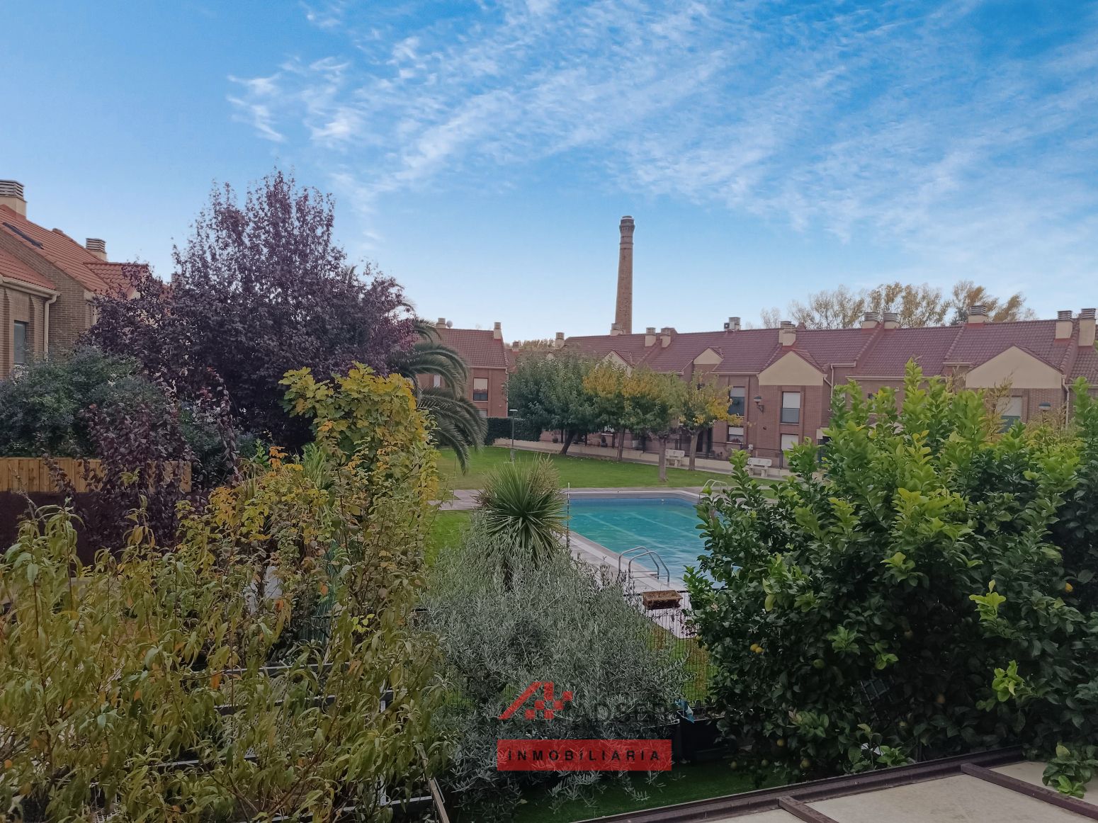 Exterior view of Single-family semi-detached for sale in  Logroño  with Heating, Private garden and Parquet flooring