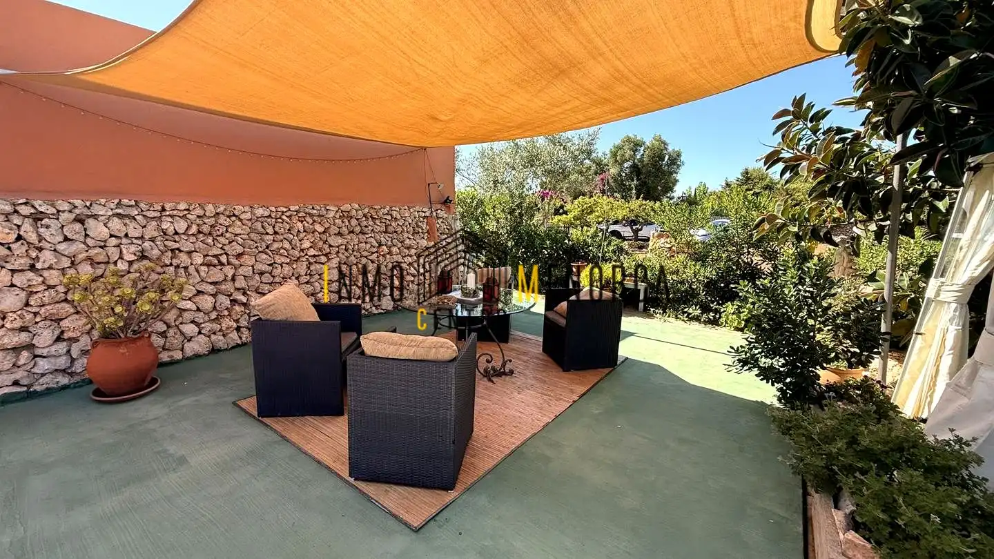 Terraza de Finca rústica en venta en Sant Lluís con Aire acondicionado, Jardín privado y Terraza