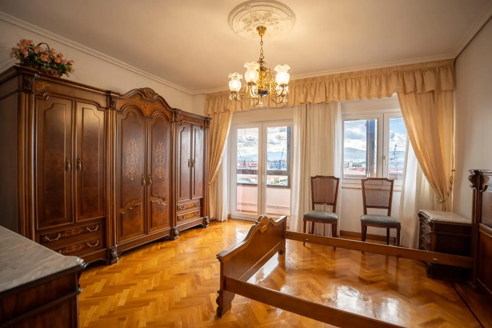 Esszimmer von Wohnung zum Verkauf in Santander mit Heizung, Parkett und Terrasse