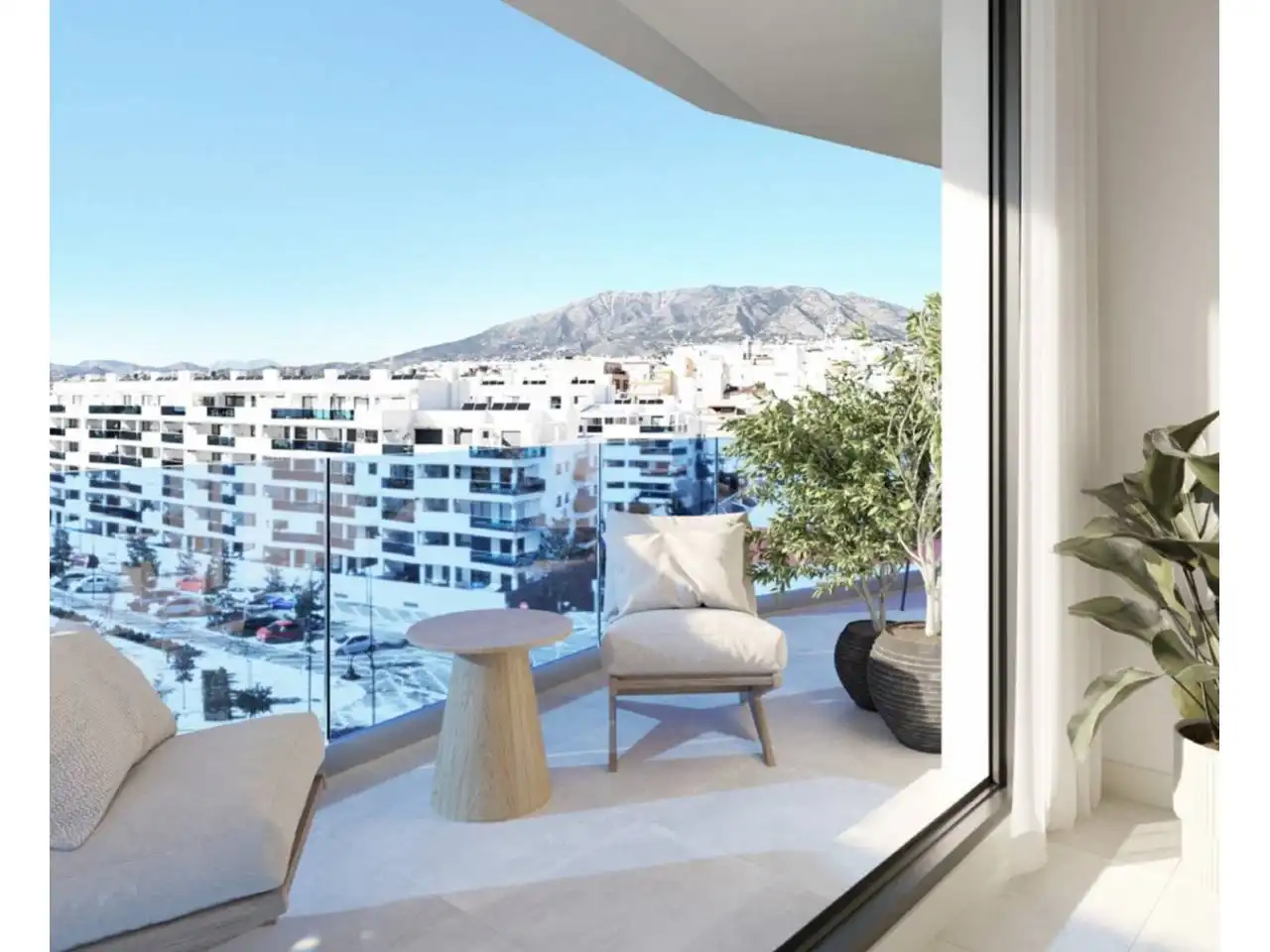 Terrace of Flat for sale in Mijas  with Air Conditioner, Terrace and Storage room