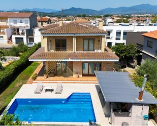 Vista exterior de Casa o xalet en venda en Vilablareix amb Aire condicionat, Terrassa i Piscina