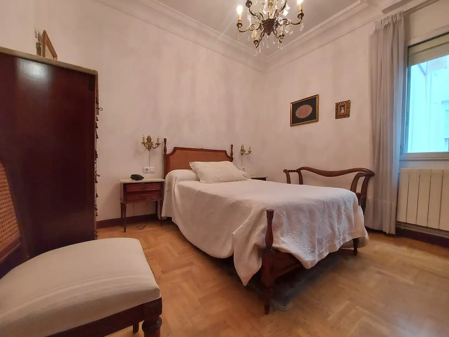 Bedroom of Flat for sale in  Logroño  with Heating, Parquet flooring and Balcony