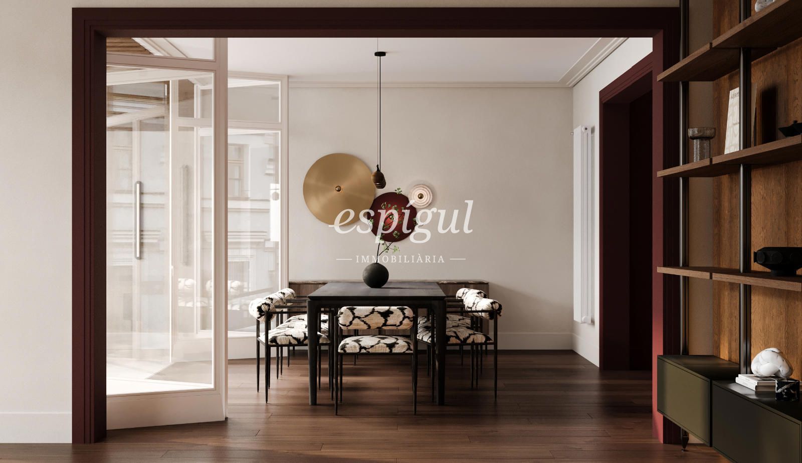 Dining room of Flat for sale in  Barcelona Capital  with Air Conditioner, Heating and Parquet flooring
