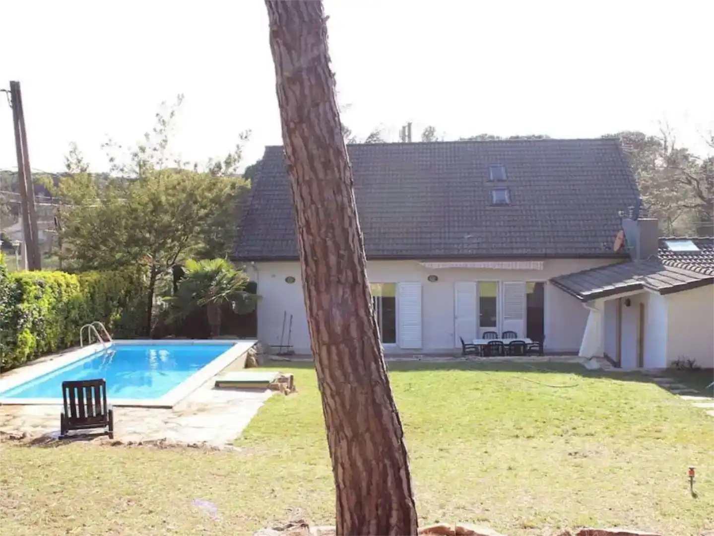Piscina de Casa o xalet de lloguer en Llagostera amb Aire condicionat, Jardí privat i Parquet