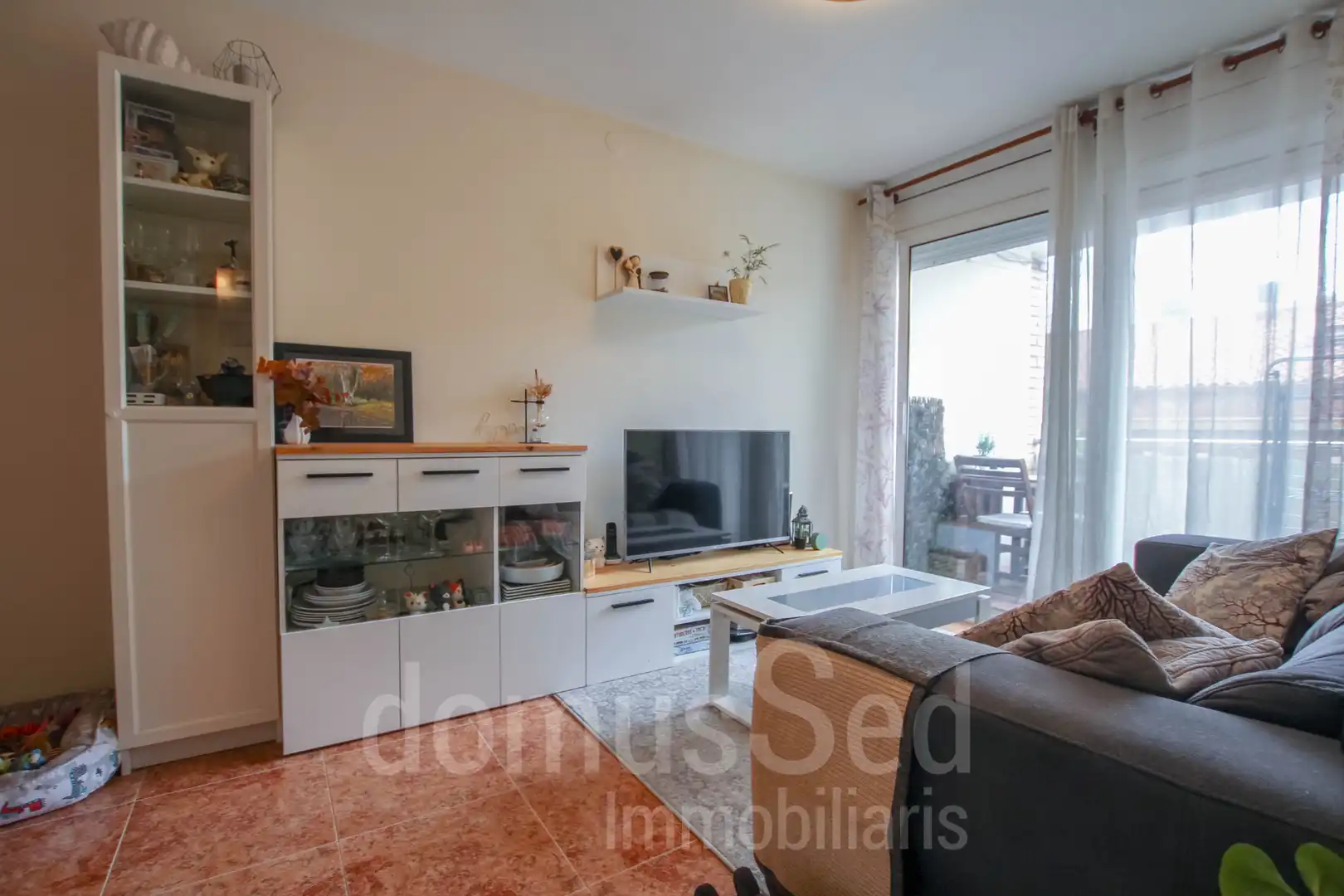 Living room of Flat for rent in El Masnou  with Air Conditioner, Heating and Terrace