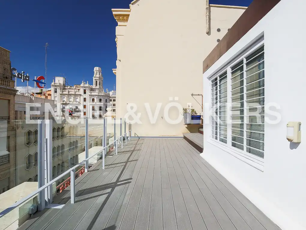 Terrasse von Dachboden zur Miete in Valencia mit Klimaanlage, Heizung und Terrasse