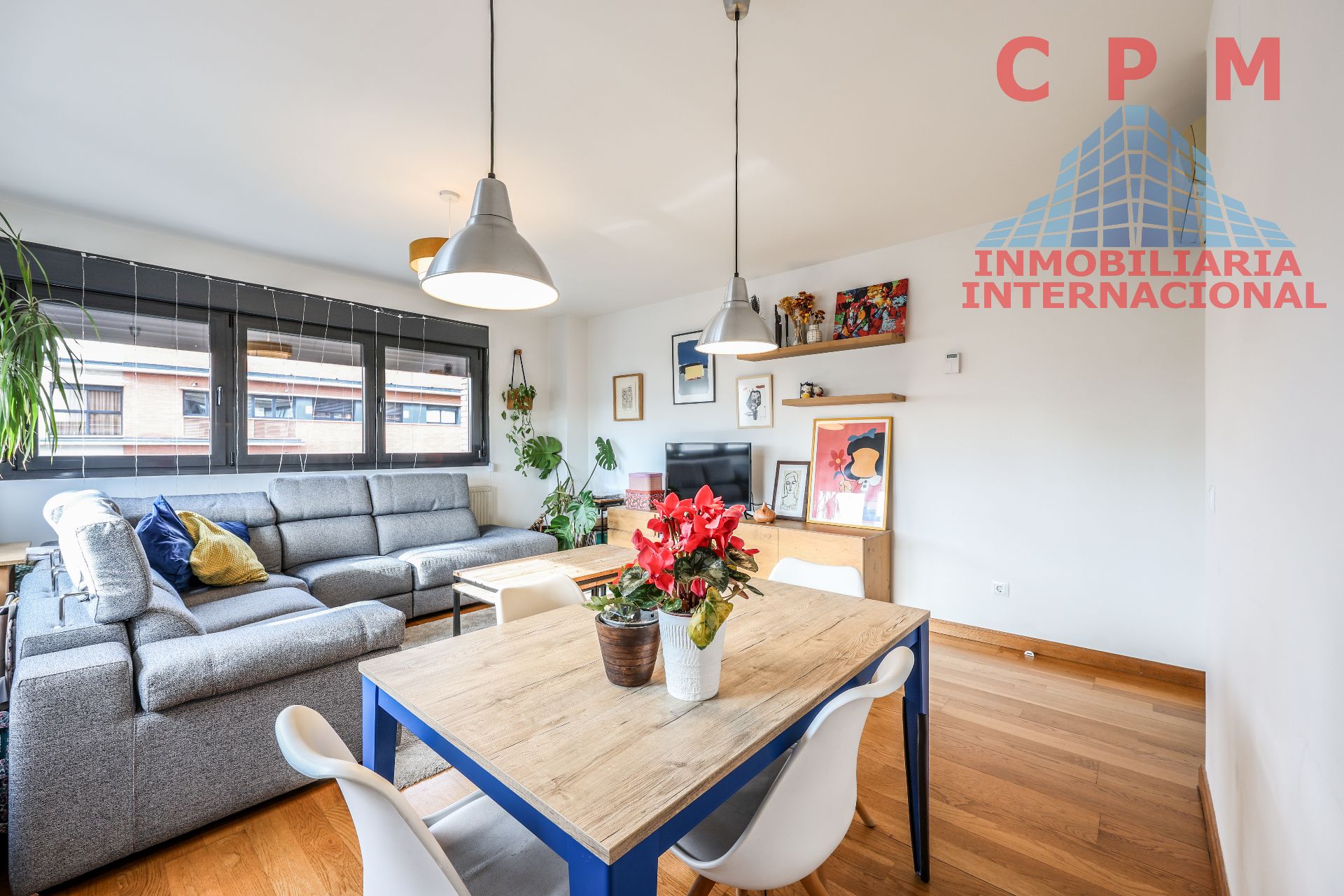 Sala de estar de Piso de alquiler en  Madrid Capital con Aire acondicionado, Calefacción y Parquet