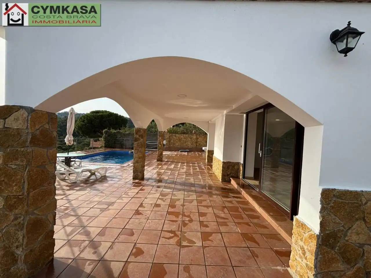 Terraza de Casa o chalet de alquiler en Lloret de Mar con Jardín privado, Terraza y Piscina