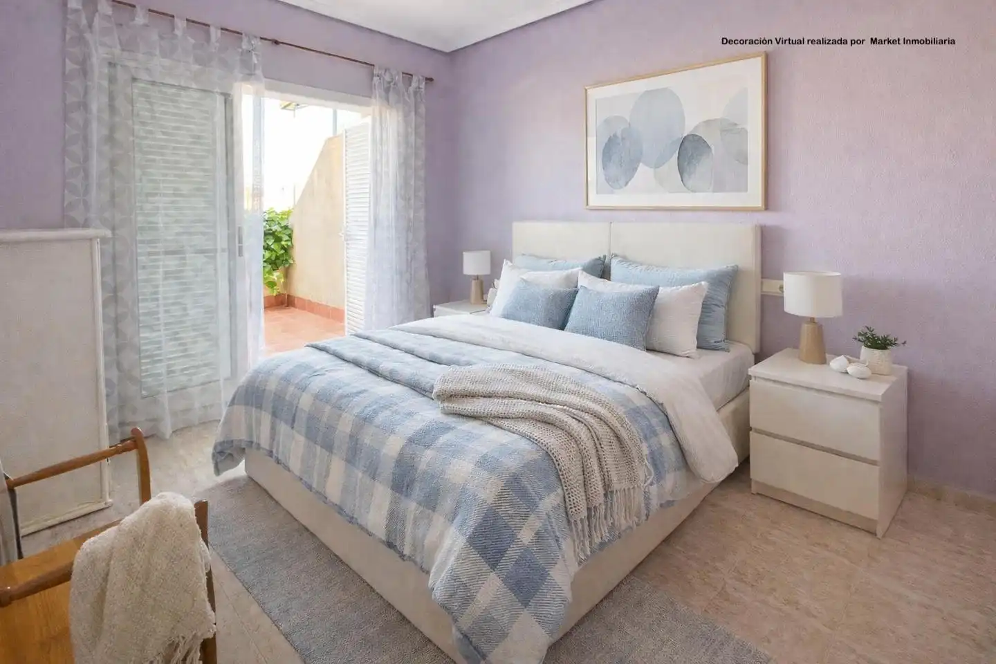 Habitación de Casa adosada en venta en Santa Pola con Jardín privado, Terraza y Piscina