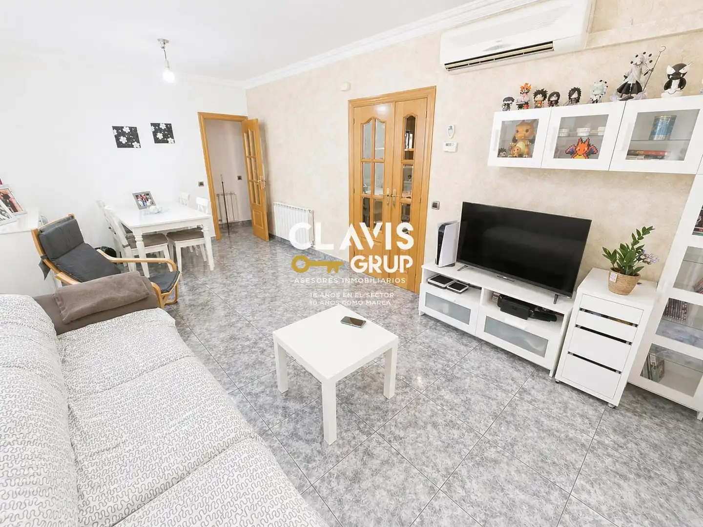 Sala de estar de Piso en venta en Barcelona con Aire acondicionado y Terraza