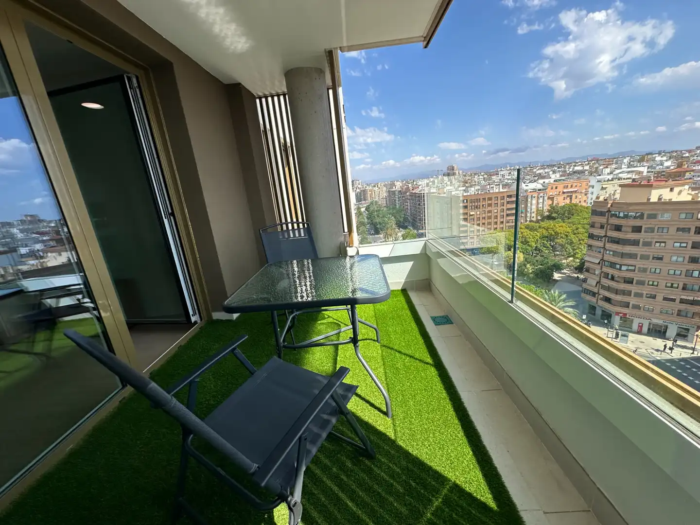 Terraza de Piso de alquiler en Valencia con Aire acondicionado, Calefacción y Jardín privado