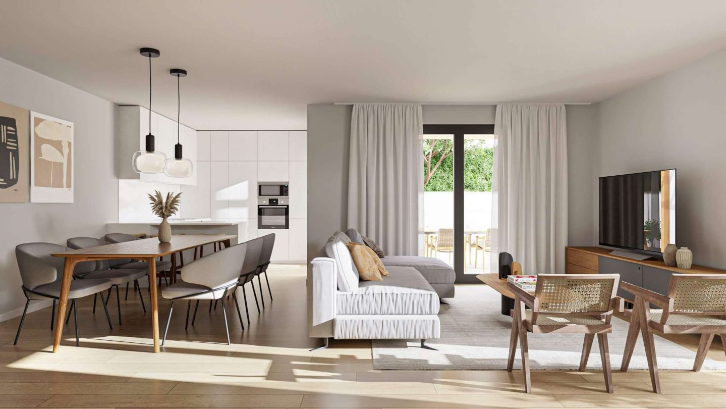 Sala d'estar de Pis en venda en Donostia - San Sebastián  amb Aire condicionat, Calefacció i Jardí privat