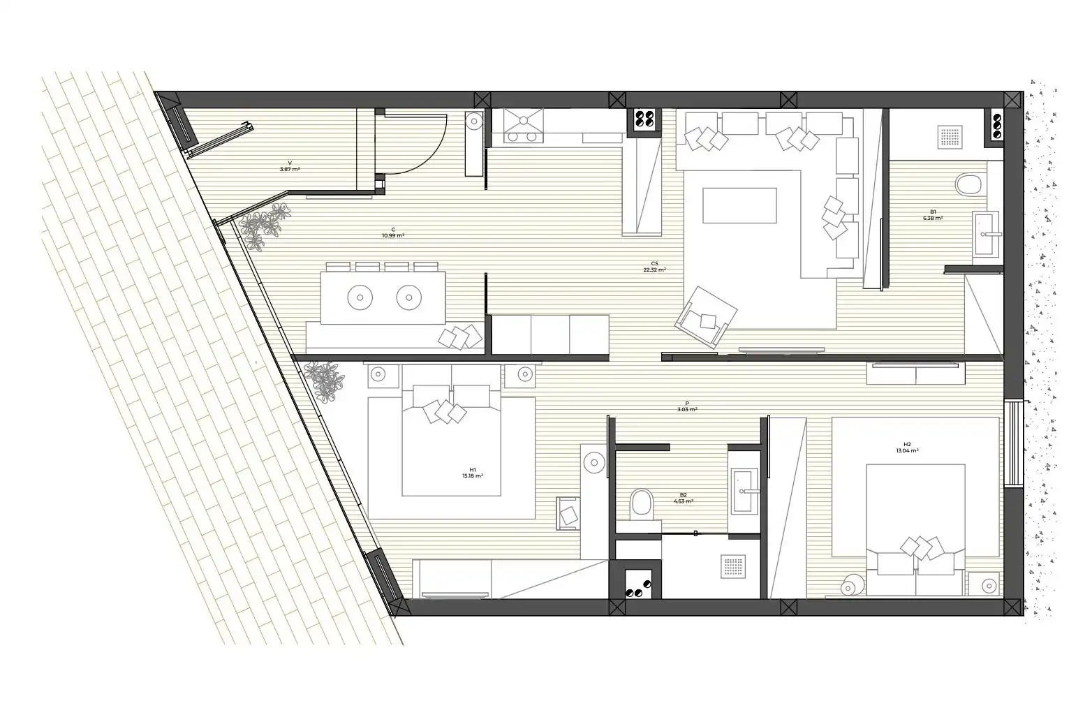 Piso en venta en Barcelona con Aire acondicionado, Calefacción y Amueblado
