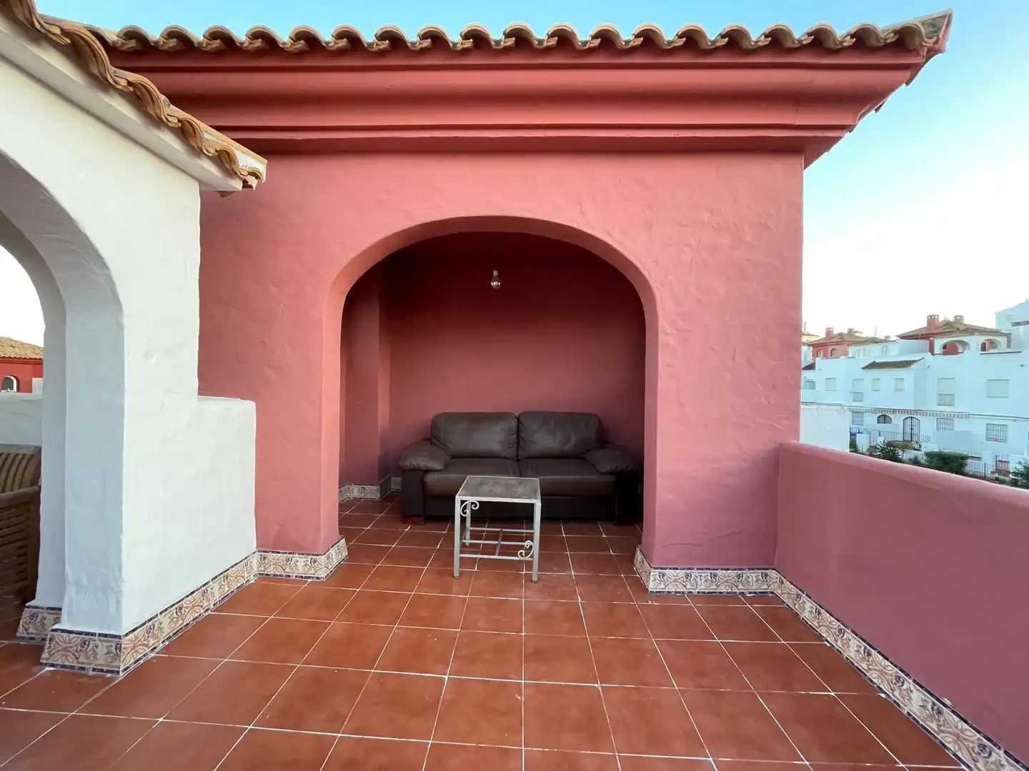 Terraza de Casa o chalet de alquiler en El Portil con Piscina comunitaria