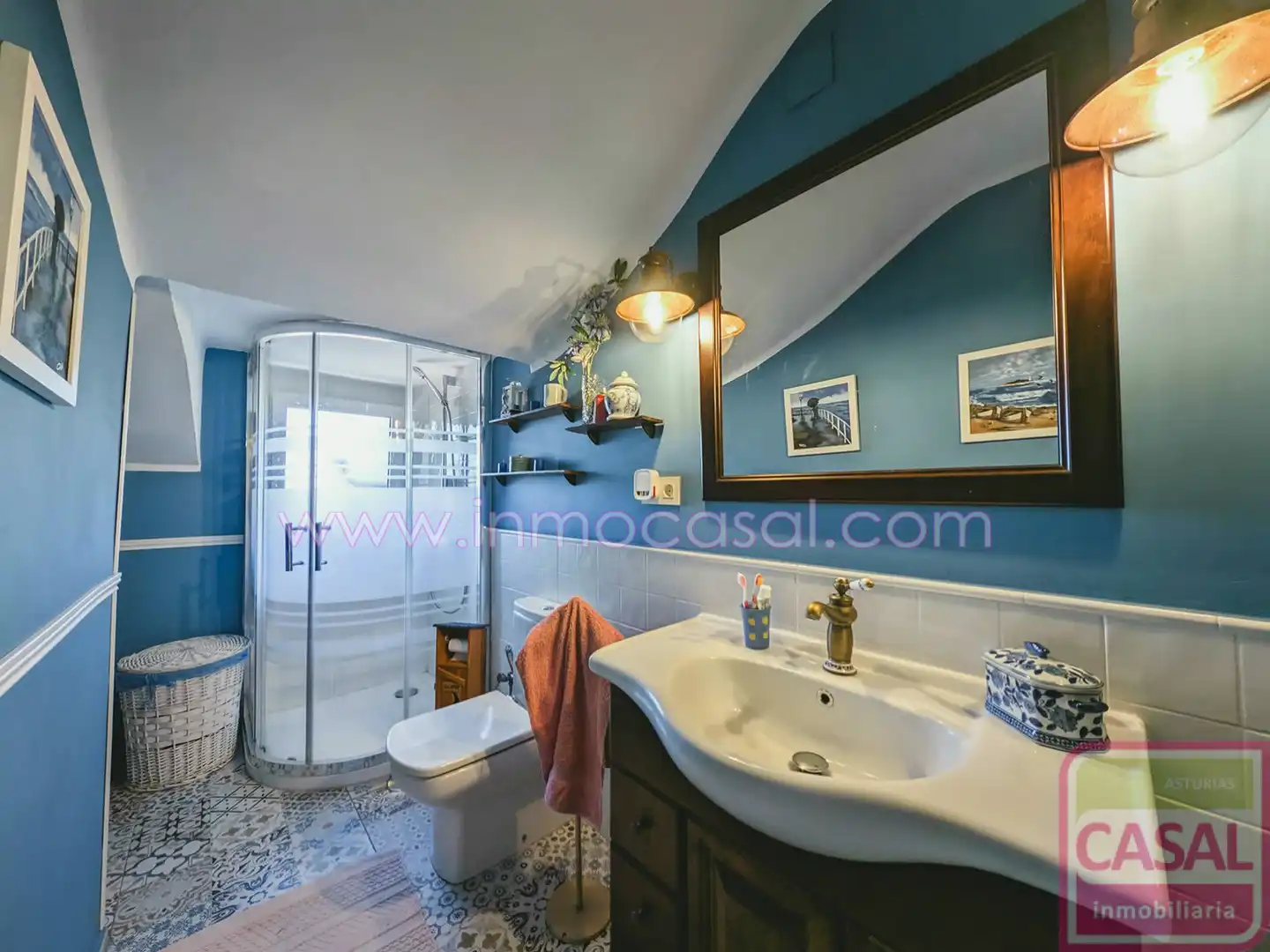 Badezimmer von Wohnung zum Verkauf in Mieres (Asturias) mit Heizung und Möbliert