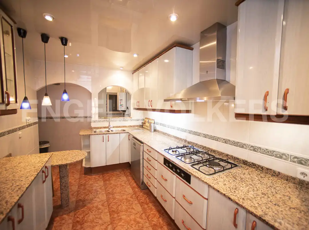 Kitchen of Flat for rent in Barcelona  with Air Conditioner, Heating and Parquet flooring