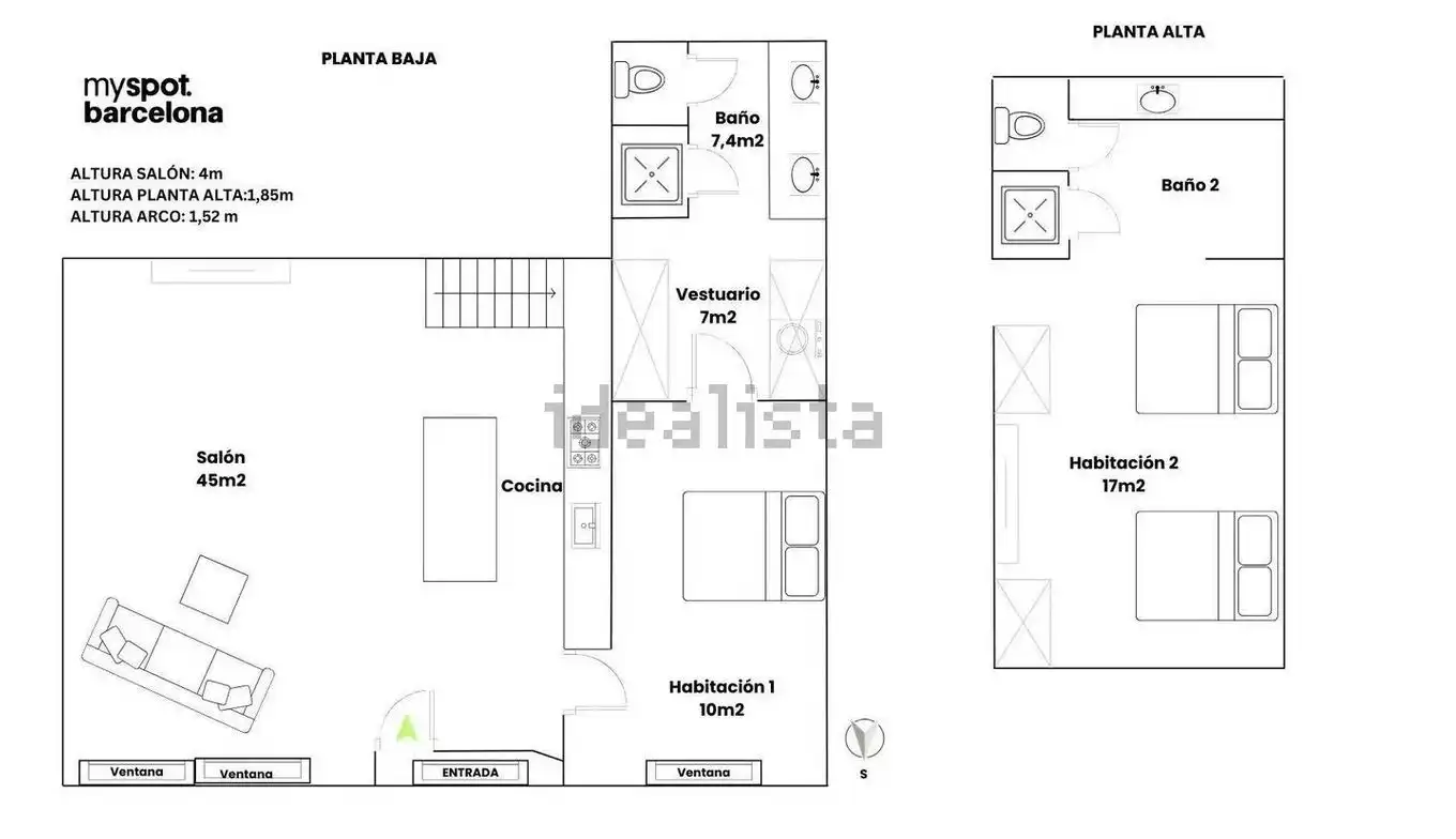 Dúplex en venda en Barcelona amb Aire condicionat, Calefacció i Moblat