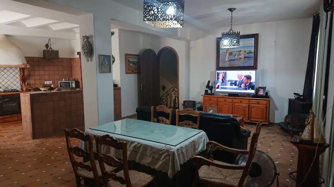 Dining room of Houses for sale in La Algaba  with Air Conditioner, Heating and Private garden