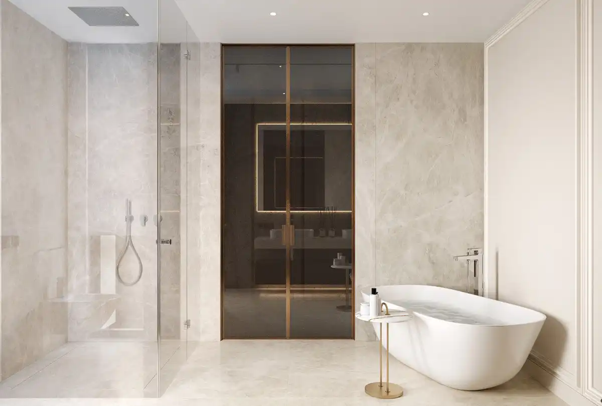 Baño de Casa o chalet en venta en Marbella con Aire acondicionado, Jardín privado y Terraza