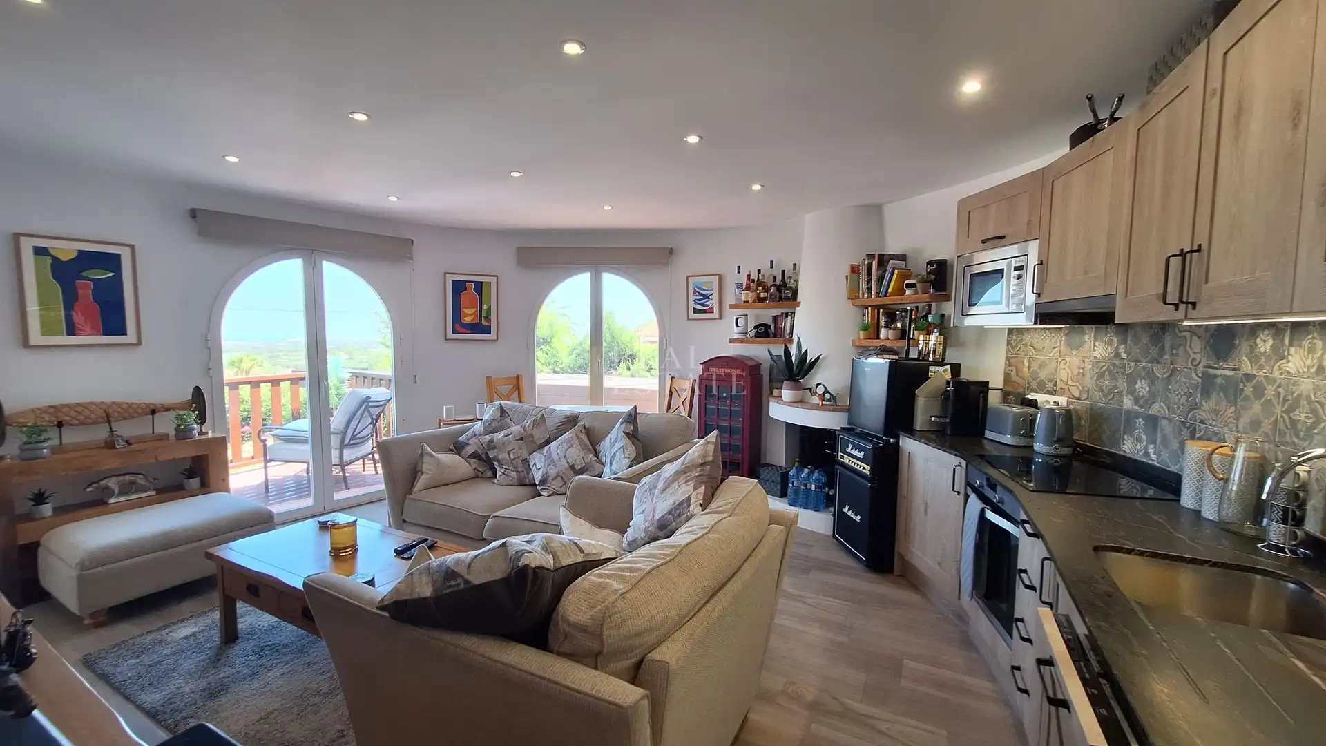 Sala d'estar de Casa o xalet en venda en Benidoleig amb Aire condicionat, Terrassa i Traster