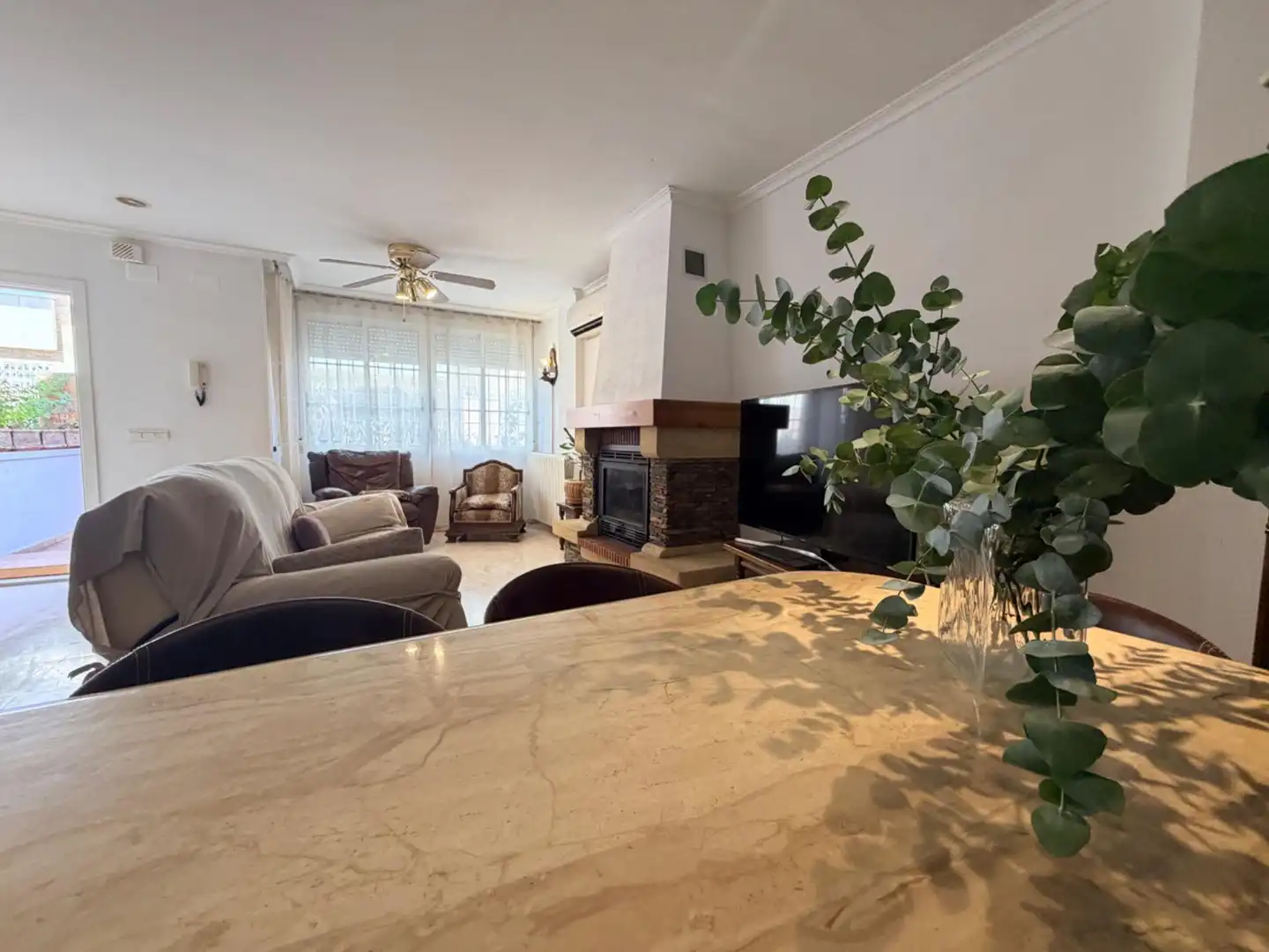 Living room of Detached homes for rent in Elche / Elx  with Air Conditioner, Heating and Private garden