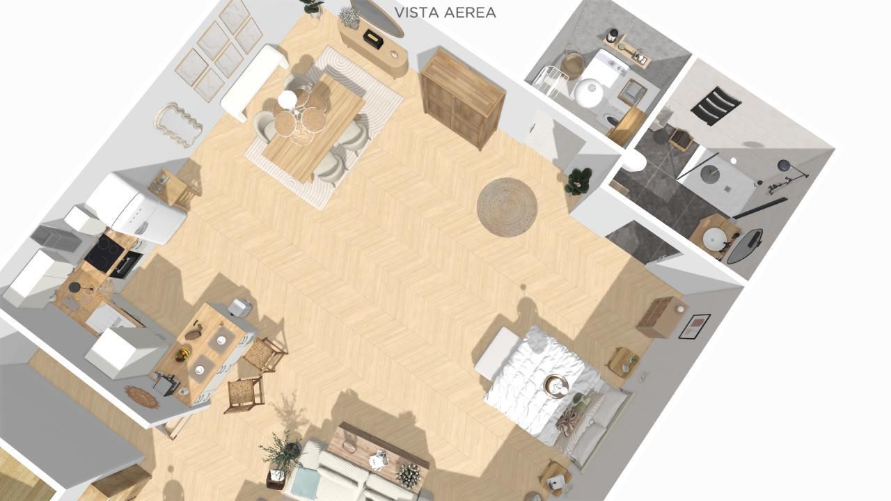 Bedroom of Flat for sale in Vigo   with Heating, Terrace and Storage room