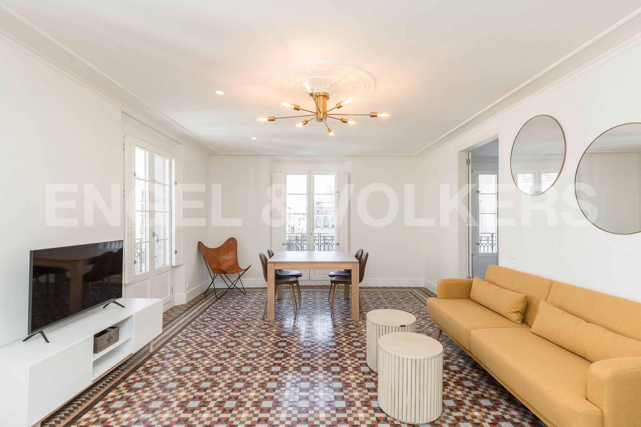 Living room of Apartment to rent in  Barcelona Capital  with Air Conditioner, Heating and Storage room
