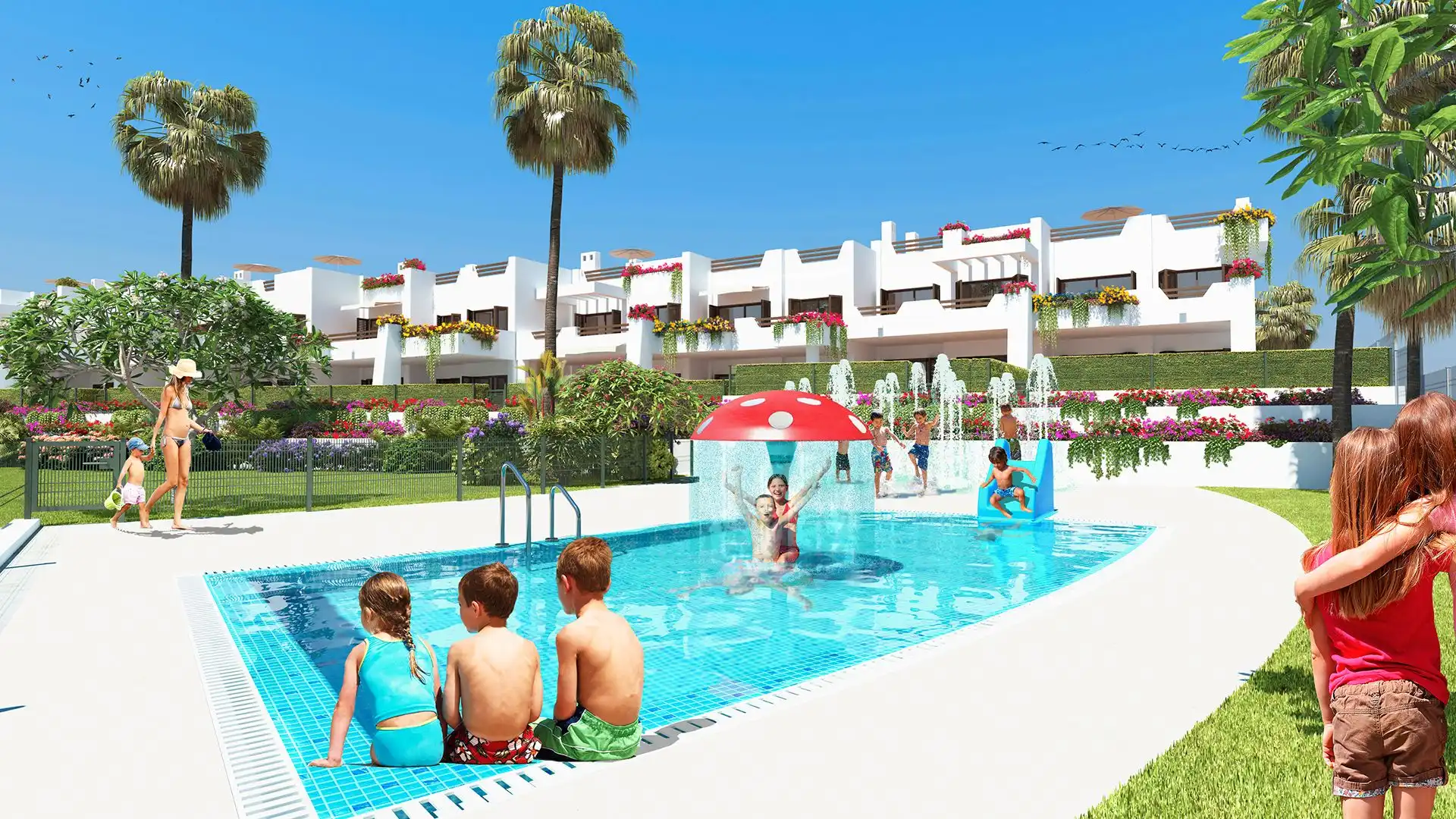 Piscina de Apartamento en venta en Pulpí con Aire acondicionado, Terraza y Piscina comunitaria