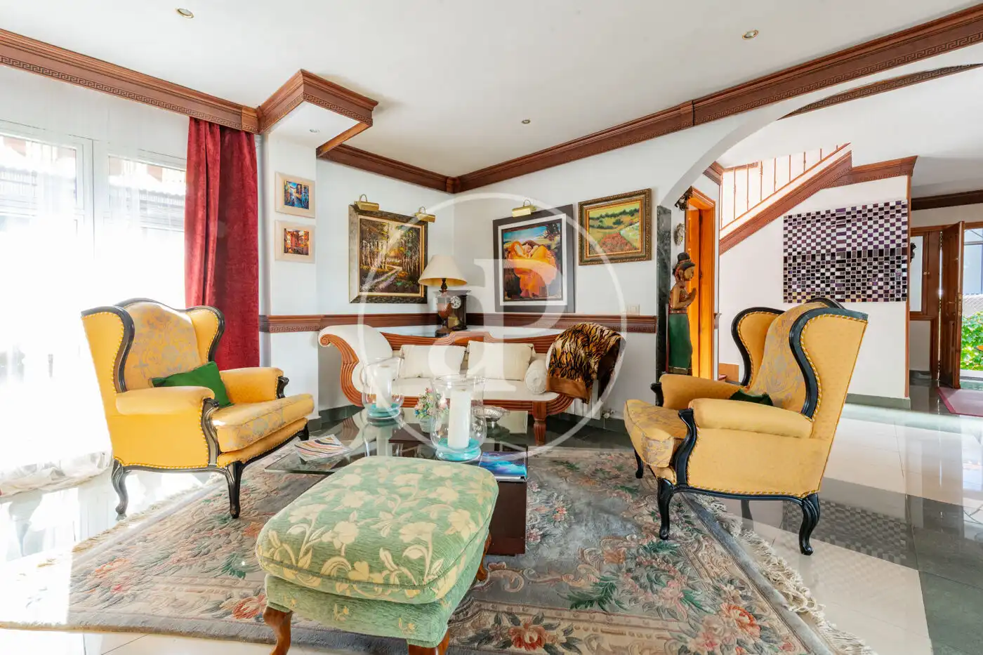 Living room of Houses for sale in Valdeolmos-Alalpardo, Madrid