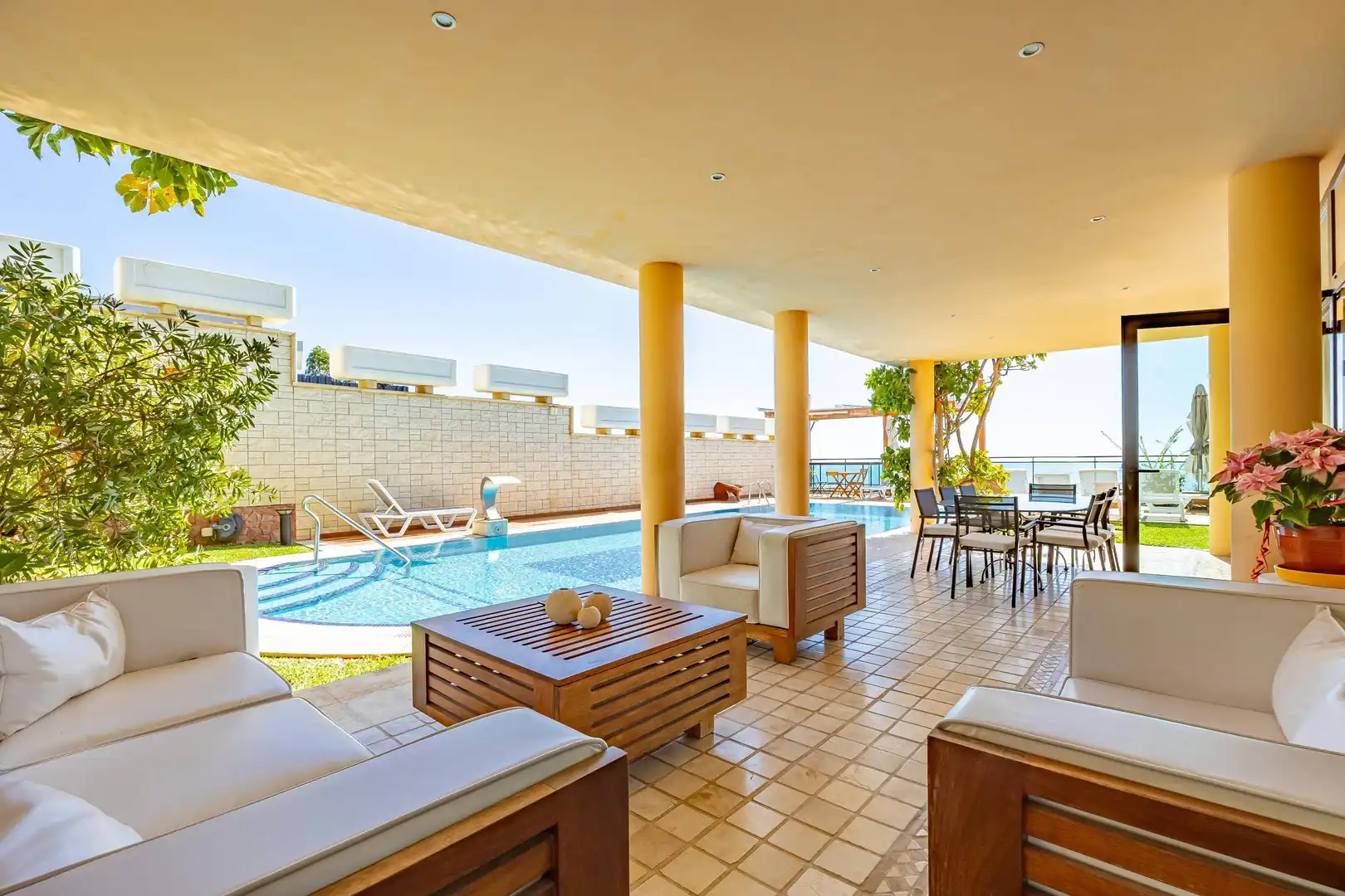 Terrassa de Casa o xalet en venda en San Bartolomé de Tirajana amb Aire condicionat, Jardí privat i Terrassa