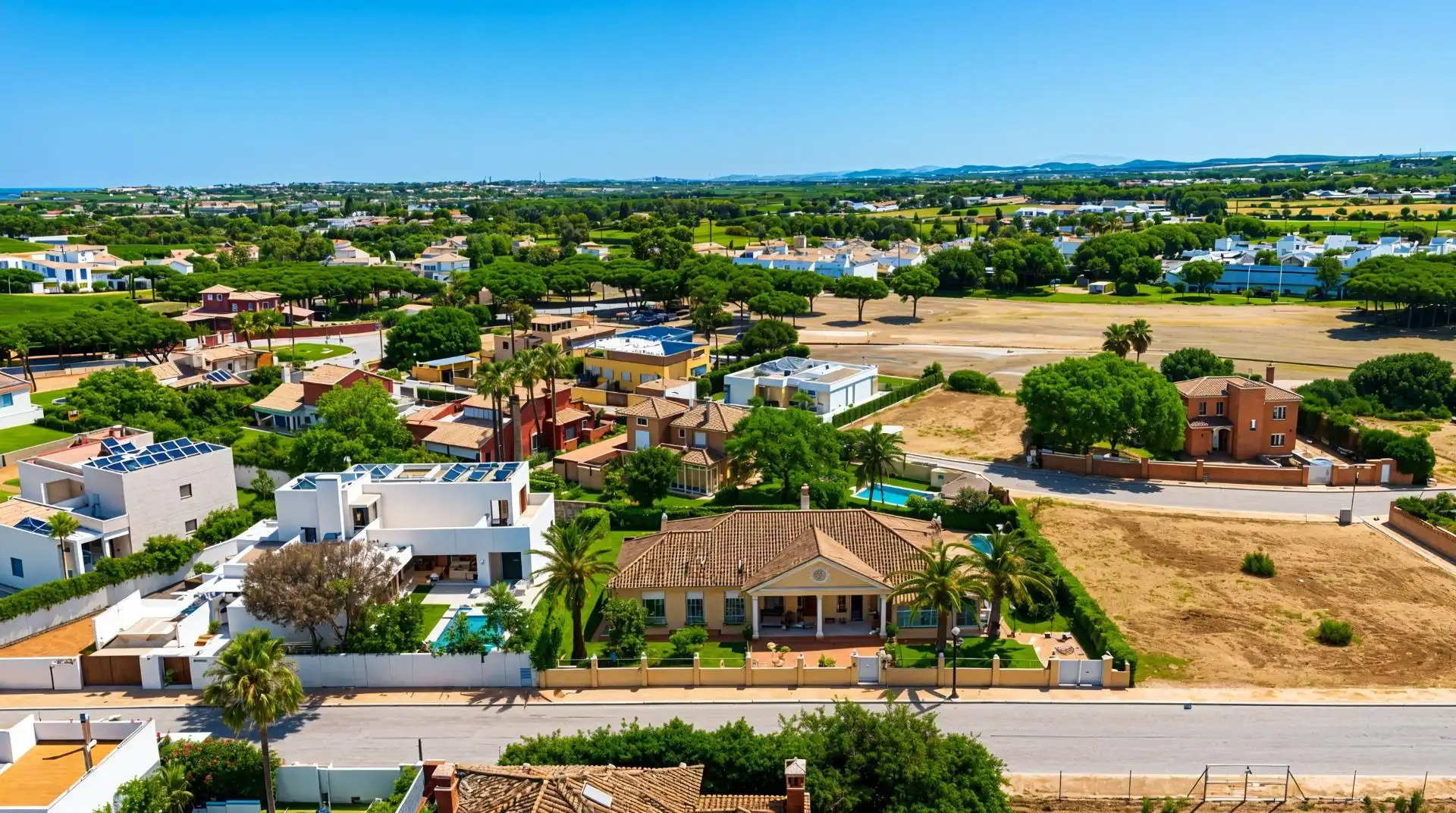 Vista exterior de Casa o xalet en venda en Chiclana de la Frontera amb Aire condicionat, Calefacció i Jardí privat