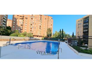 Swimming pool of Flat for sale in  Madrid Capital  with Air Conditioner