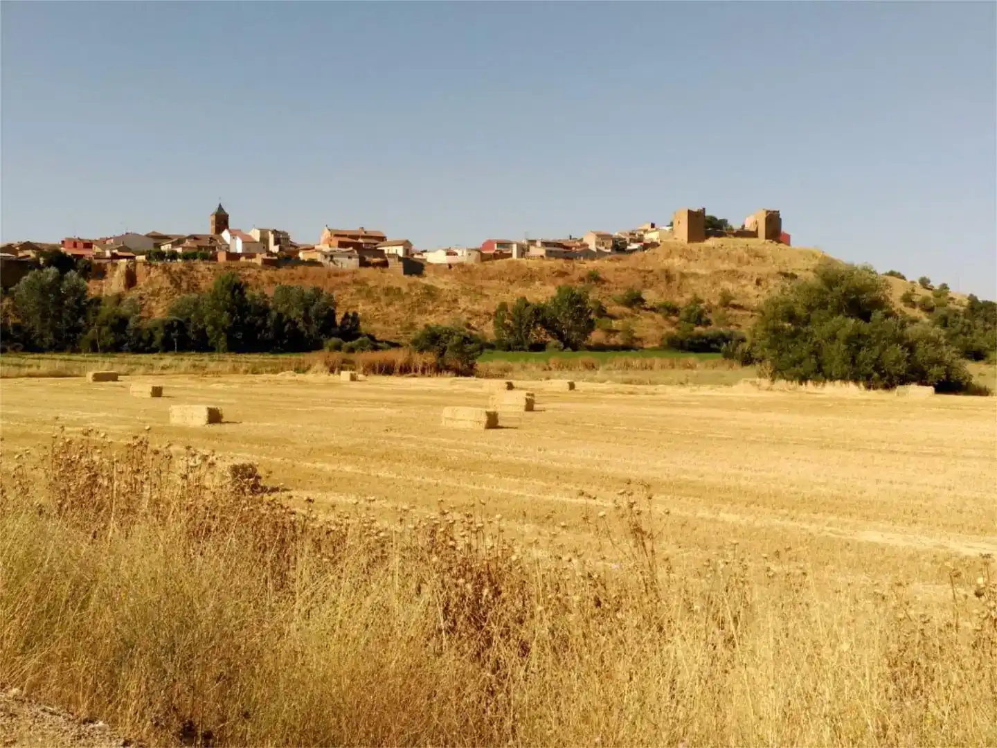 Vista exterior de Finca rústica en venda en Valderas amb Parquet, Traster i Moblat