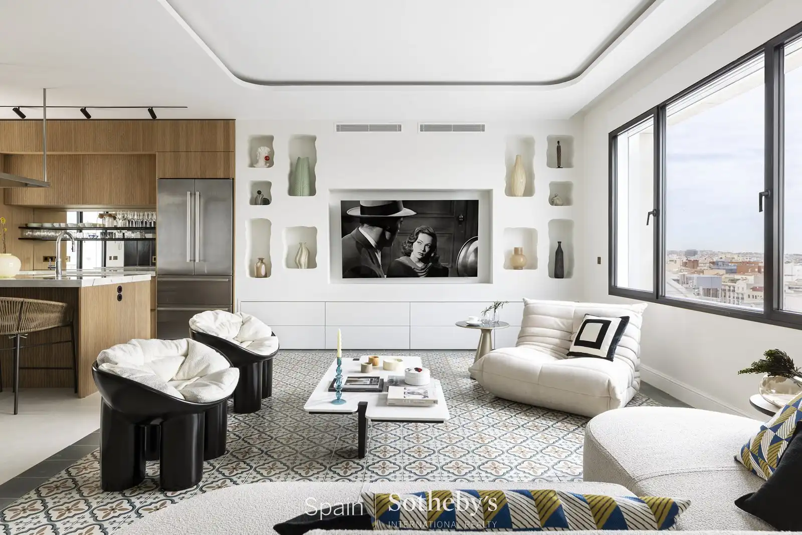 Living room of Attic for sale in Madrid  with Air Conditioner, Terrace and Storage room