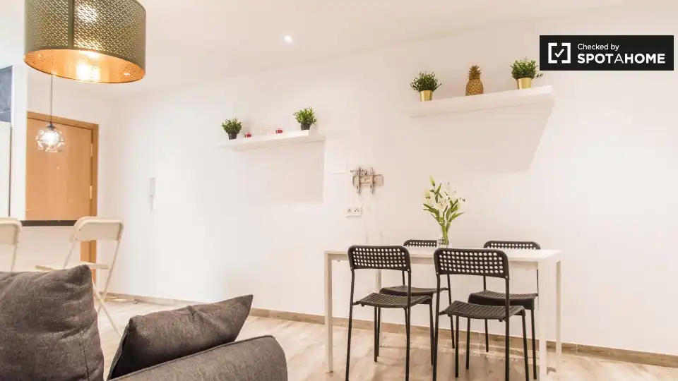 Sala de estar de Piso de alquiler en Valencia con Aire acondicionado, Calefacción y Amueblado