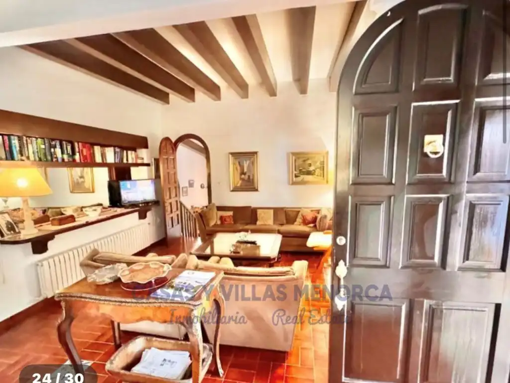 Sala d'estar de Finca rústica en venda en Sant Lluís amb Jardí privat, Terrassa i Piscina