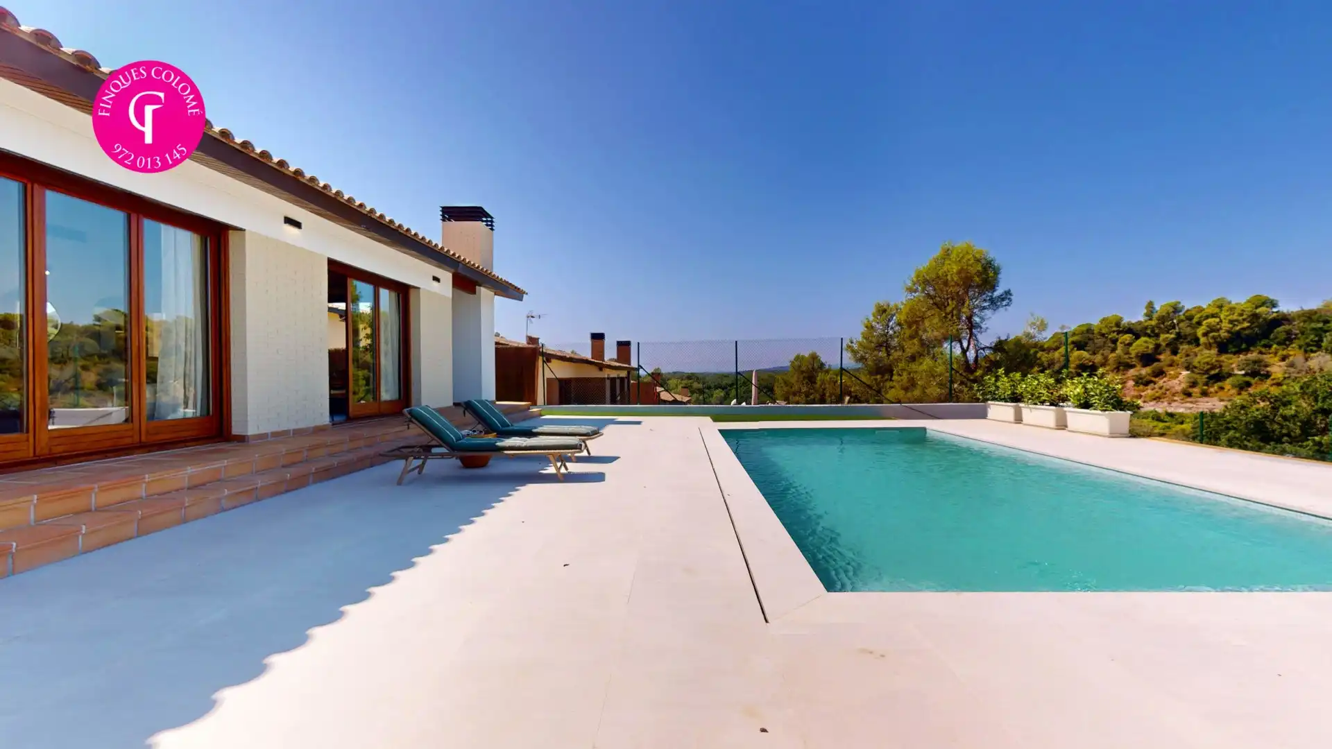 Swimming pool of Houses for sale in Sant Julià de Ramis  with Air Conditioner, Heating and Terrace