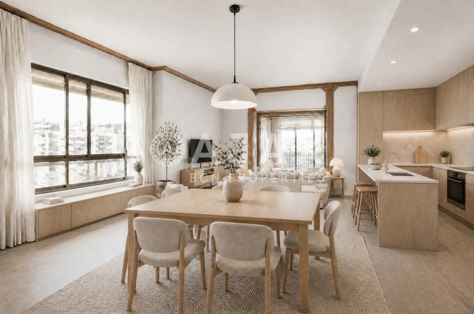 Comedor de Ático en venta en Barcelona con Aire acondicionado, Calefacción y Terraza
