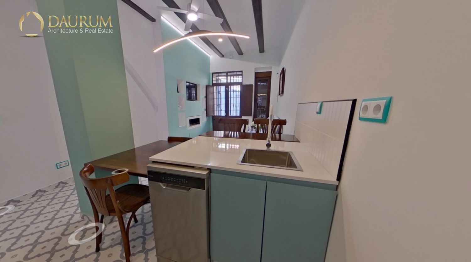Kitchen of Flat for sale in  Valencia Capital  with Air Conditioner, Heating and Terrace