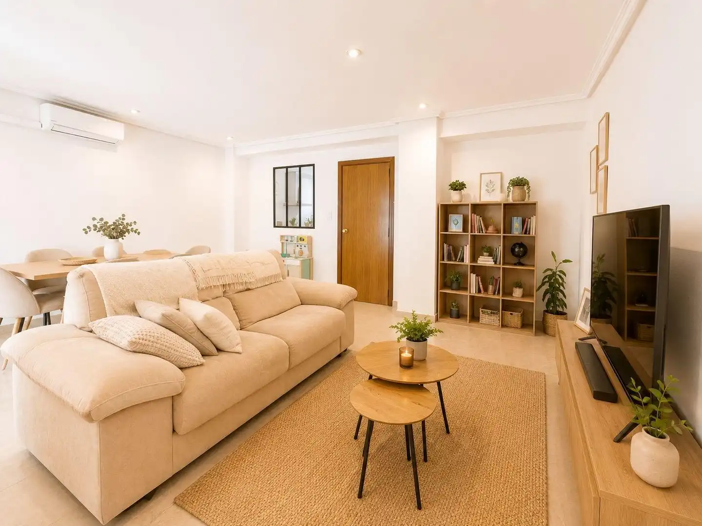 Sala de estar de Piso en venta en Valencia con Aire acondicionado y Balcón