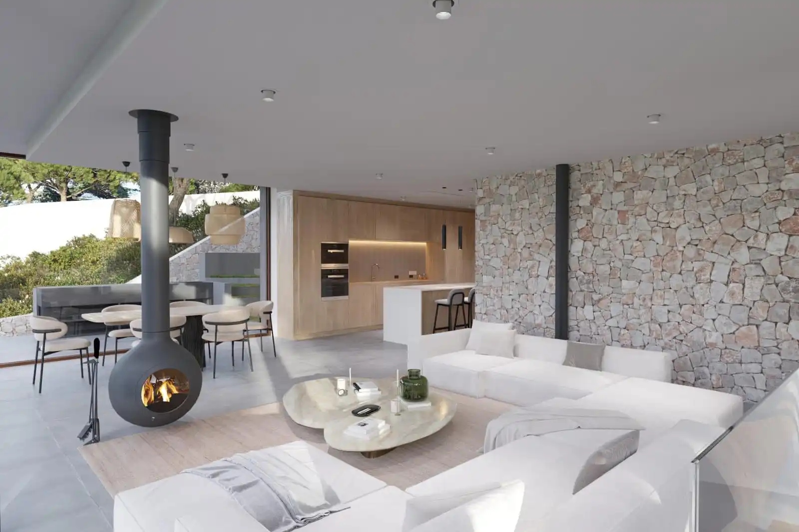 Living room of Houses for sale in Sant Feliu de Guíxols  with Air Conditioner, Heating and Terrace