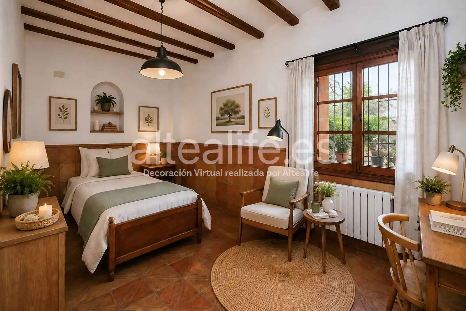 Schlafzimmer von Einfamilien-Reihenhaus zum Verkauf in Gandia mit Privatgarten, Terrasse und Abstellraum