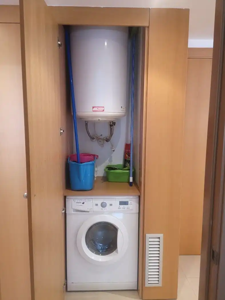 Küche von Erdgeschoss zum Verkauf in Palamós mit Klimaanlage, Heizung und Möbliert