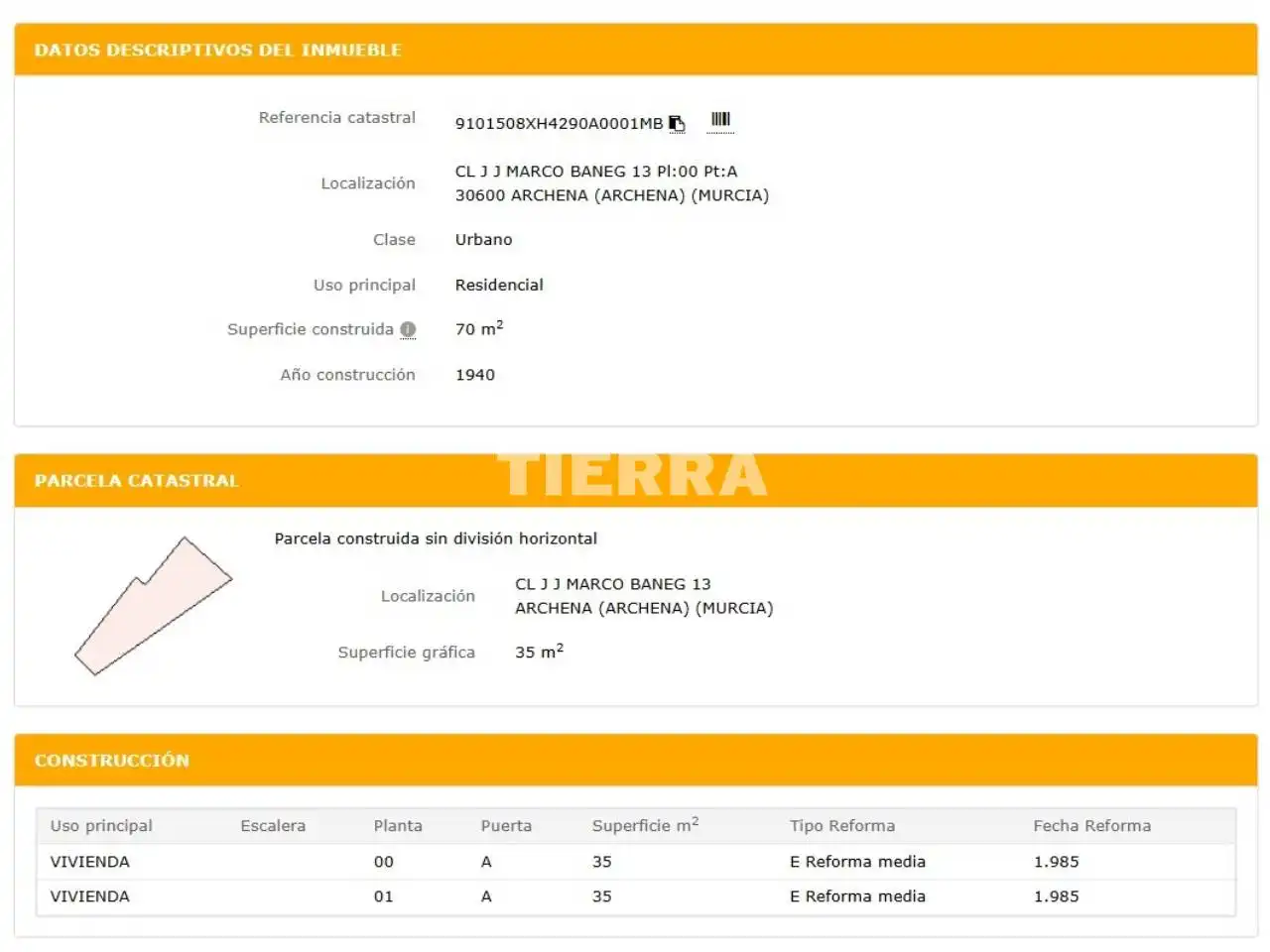 Casa o chalet en venta en Archena
