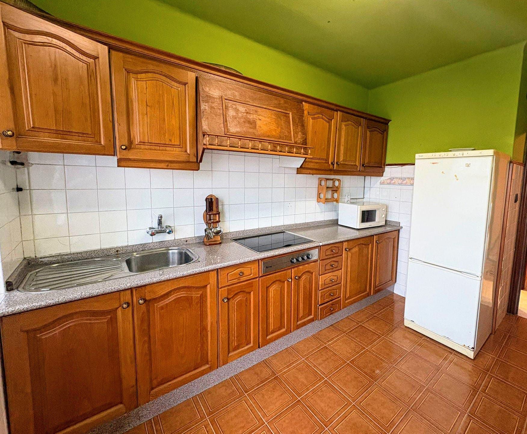 Kitchen of Flat for sale in Narón  with Heating, Terrace and Storage room