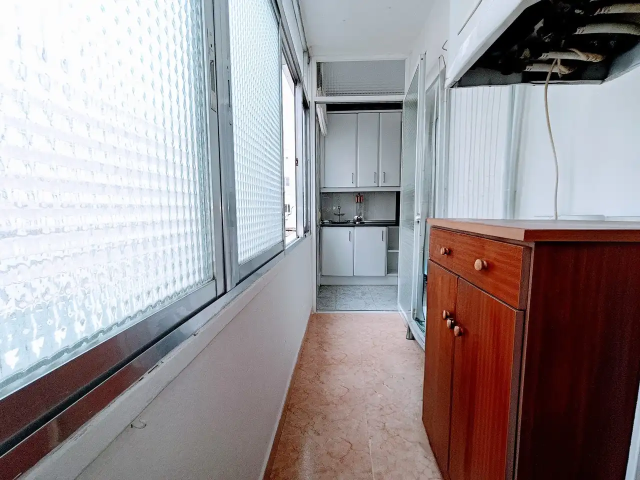 Cuina de Pis de lloguer en Madrid amb Aire condicionat, Calefacció i Terrassa